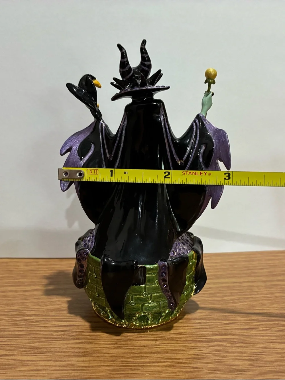 Arribas Brothers Jeweled Swarovski Maleficent & Diablo Disney Trinket Box Figure